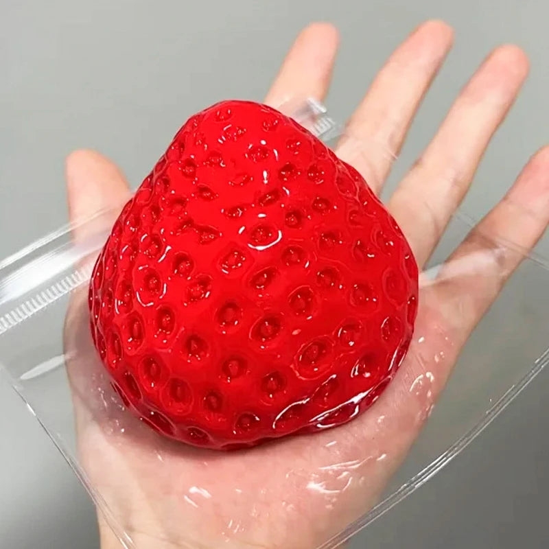 Strawberry Pinch Toy - Relaxed Fingertip Stress Relief Toy for Kids and Adults