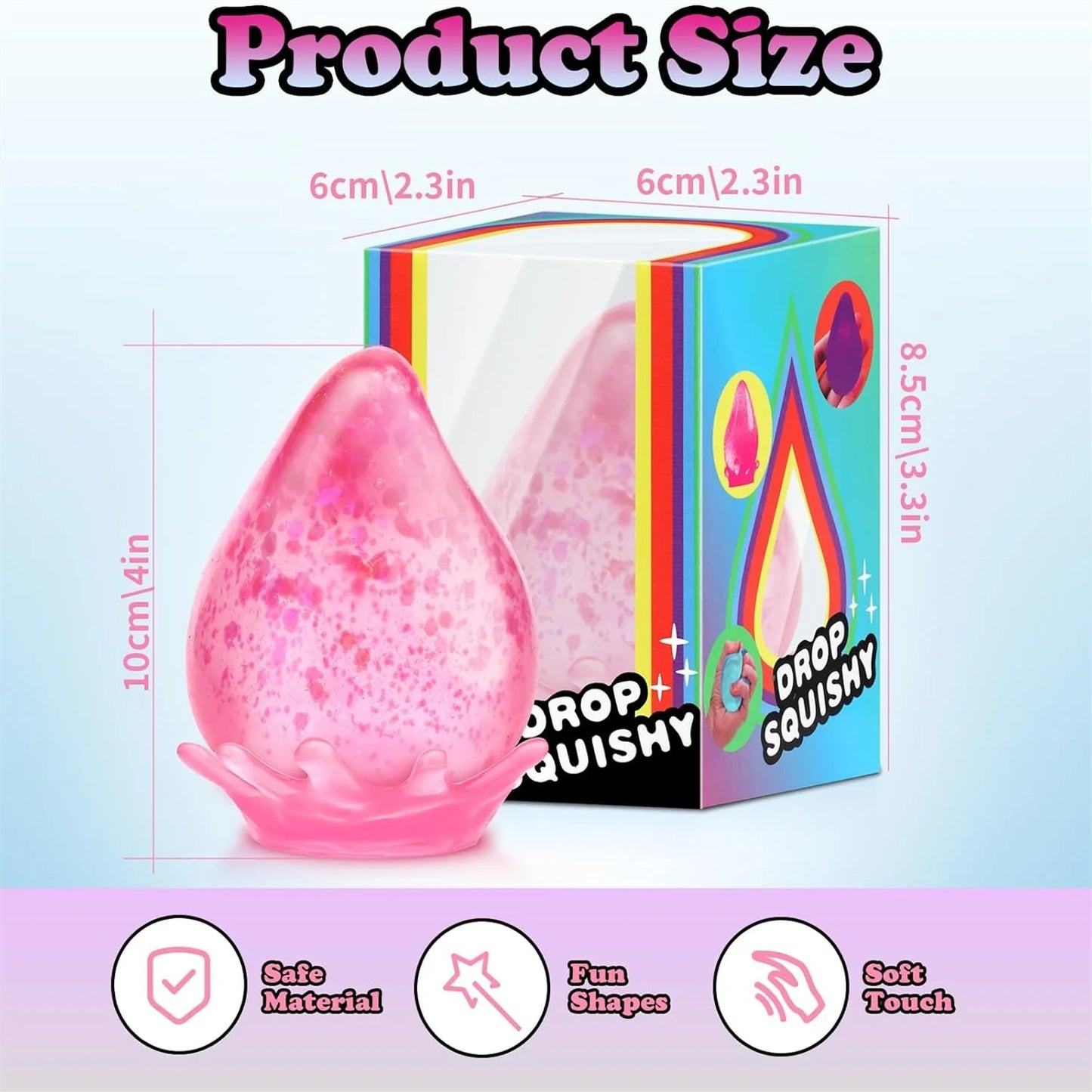 Ice Squishy Drop Malt Sugar Balls Fidget Stress Toy