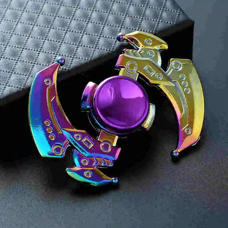 Rainbow Fidget Metal Spinner - High Speed Colorful Hand Spinner for Stress Relief