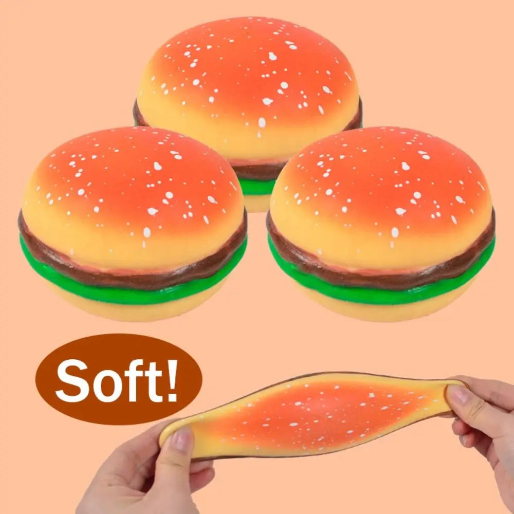 Squishy Hamburger Stress Ball - Autism Sensory Toy for Stress & Anxiety Relief