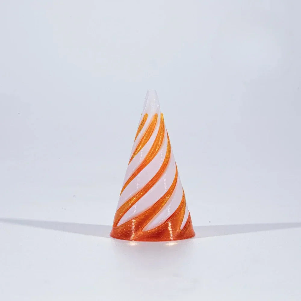 3D Printed Spiral Cone Fidget Toy — Pyramid Passthrough