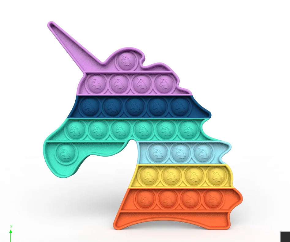 Push Bubble Fidget Toys – Cute Kawaii Stress Relief Toy for Kids & Adults