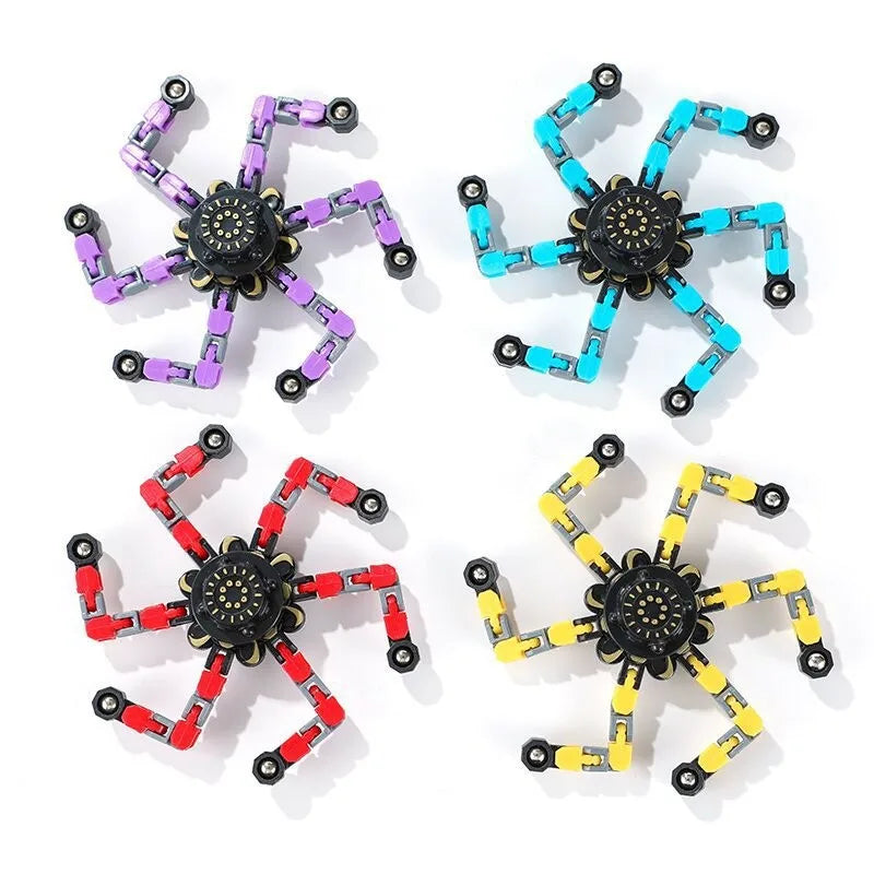 Kids Deformed Fidget Spinner Chain Toys - Fun Stress Relief for All Ages