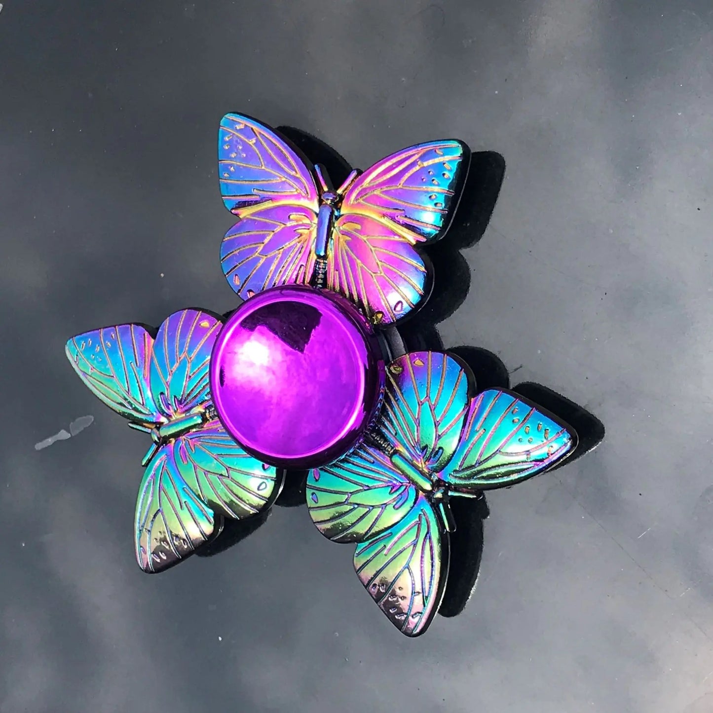 Rainbow Fidget Metal Spinner - High Speed Colorful Hand Spinner for Stress Relief